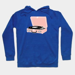 Pink Record Player Hoodie